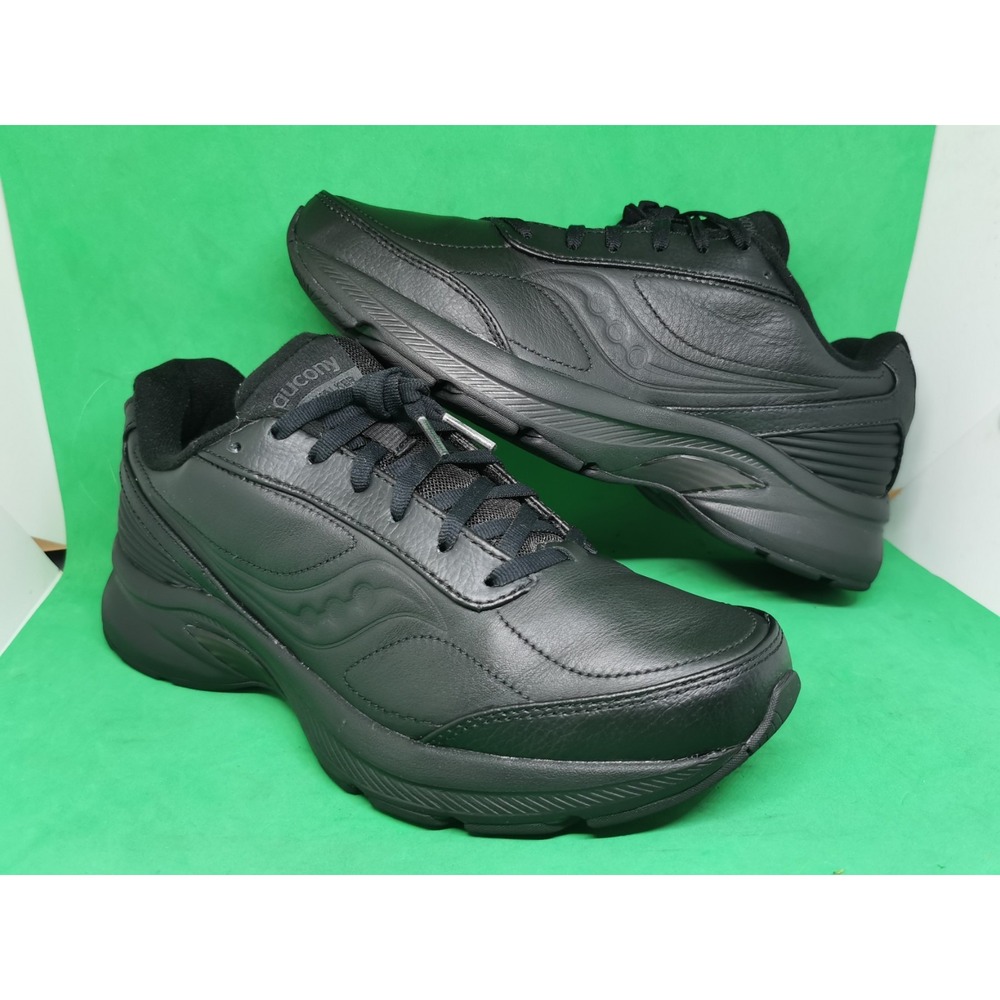 Saucony Omni Walker 3 Women's Size 10 Black Leather Walking Shoes S50202-2